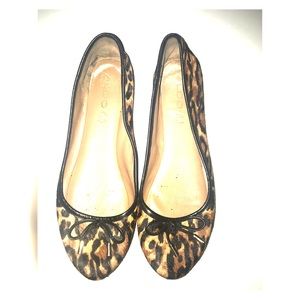 Aldo leopard bow-tie flats sz 10